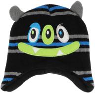 🧢 trendy winter earflap monster accessories for boys, ideal for cold weather logo