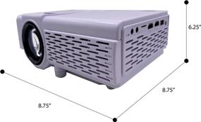 img 3 attached to 📽️ RCA Bluetooth HD LED Home Projector - White, with Wireless Connectivity