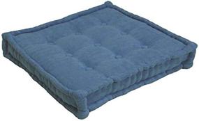 img 1 attached to 🔥 Indigo Blazing Needles Corded Button Tufted Floor Pillow - 25-inch - Ultimate Comfort and Style!