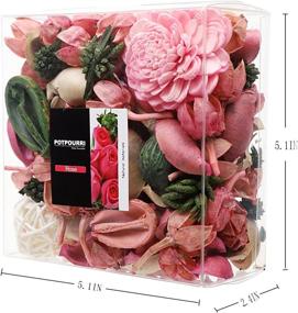 img 3 attached to 🌹 Qingbei Rina Gift Rose Scent Potpourri Bag: Elegant Home Fragrance & Decorative Solution with Dried Flower Bowl and Vase Filler - Perfect for a 33 Fl-oz Bowl (Pink)