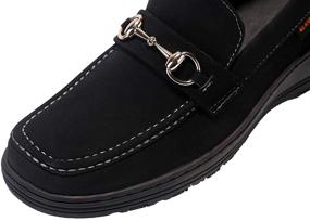 img 1 attached to 👞 ELANROMAN Leather Moccasin Loafers - Premium Slip-On Men's Shoes