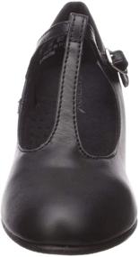 img 3 attached to Capezio Womens T Strap Character Black Sports & Fitness