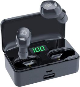 img 4 attached to Wireless Bluetooth Earphones Headphones Waterproof Headphones and Earbud Headphones