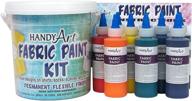 🎨 9-color fabric paint kit by handy art - 4 ounces logo