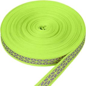 img 1 attached to 🚸 Enhance Safety with High Visibility Reflective Tape Strip: Sew-On Warning Safety Trim