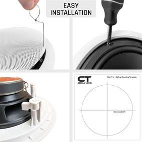 img 1 attached to 🔊 Enhance Your Home Theater, Outdoor Kitchen, and Patio Experience with CT Sounds Bio 8” 2-Way Weatherproof In-Ceiling Speakers (Single)