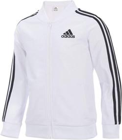 img 2 attached to 🏼 Adidas Girls' Tricot Bomber Track Jacket - Youth Athletics Collection