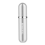 travalo silver refillable perfume unisex logo