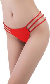 img 3 attached to 👙 VARSDODO Strappy Panties: Stylish Hipster Swimwear for Women's Swimsuits & Cover Ups