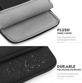 img 2 attached to 📦 MoKo 13.3 Inch Laptop Sleeve Bag with Pocket - Portable Carrying Pouch Case for MacBook Air Retina 13.3 2018, MacBook Air/Pro 13.3 2020, iPad Pro 12.9 2021/2020/2018, Chromebook