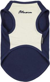 img 3 attached to Fitwarm 100% Cotton Embroidered Dog Shirts: Stylish Pet Clothes for Puppies and Cats