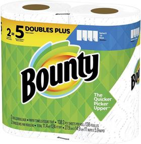 img 3 attached to 🧻 Bounty Select-A-Size White Paper Towels: 2 Double Plus Rolls = 5 Regular Rolls, Ultimate Absorbency!