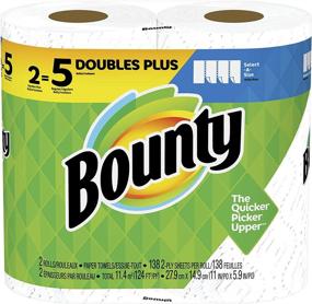 img 1 attached to 🧻 Bounty Select-A-Size White Paper Towels: 2 Double Plus Rolls = 5 Regular Rolls, Ultimate Absorbency!