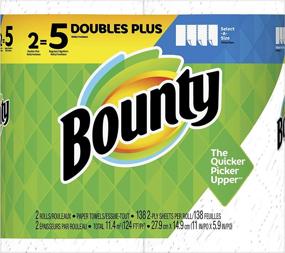 img 4 attached to 🧻 Bounty Select-A-Size White Paper Towels: 2 Double Plus Rolls = 5 Regular Rolls, Ultimate Absorbency!