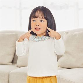 img 3 attached to 🌸 Delightful Pureborn Floral Collar Blouses for Stylish Toddler Girls