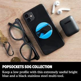 img 1 attached to 🔧 PopSockets: Многофункциональный инструмент PopGrip Cyan с технологией SOG