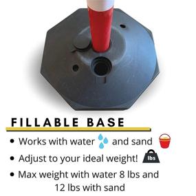 img 3 attached to Ultimate Portable Construction Stanchion with Delineator: Occupational Health & Safety Product.