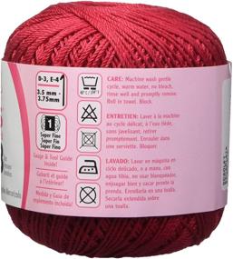 img 2 attached to Модный красный вязальный нитяной бобинный материал - обзор и руководство по покупке Coats Crochet 182.0006