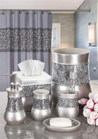 img 1 attached to Premium Silver Countertop Towel Stand for Elegant Bathroom Decor - Creative Scents Decorative Fingertip Towels Holder