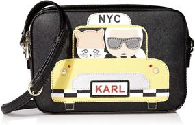 img 4 attached to 📷 Chic and Practical: Karl Lagerfeld Paris Maybelle Camera Crossbody Bag for Effortless Style