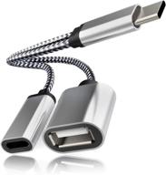 🔌 keyboo usb c otg adapter with 18w pd charging and usb 2.0 data cable - compatible for samsung galaxy s20+/note 20, lg g6/g8, google pixel 4 xl, google chromecast with google tv 2020 логотип