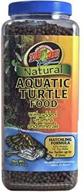 🐢 enhance growth and vitality with zoo med natural aquatic turtle food hatchling formula (15 oz) logo