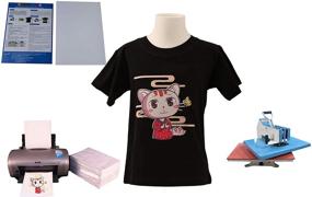 img 3 attached to Unewprint Heat Transfer Paper: Inkjet T-Shirt Transfer for Dark Fabric – 10 Sheet Customer Pack (8.3" x 11.7")