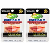 💄 dr. dan's cortibalm-2 pack: healing lip balm for severely chapped lips, dry cracked lips - men, women, children logo
