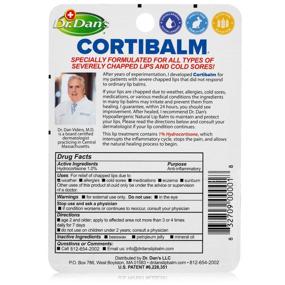img 1 attached to 💄 Dr. Dan's Cortibalm-2 Pack: Healing Lip Balm for Severely Chapped Lips, Dry Cracked Lips - Men, Women, Children