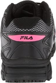 img 2 attached to 👟 Fila Women's Memory Reckoning 8 Slip Resistant Steel Toe Running Shoe: Enhanced Foot Protection with Ultimate Comfort