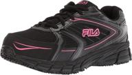 👟 fila women's memory reckoning 8 slip resistant steel toe running shoe: enhanced foot protection with ultimate comfort logo