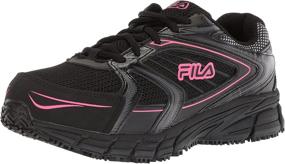 img 4 attached to 👟 Fila Women's Memory Reckoning 8 Slip Resistant Steel Toe Running Shoe: Enhanced Foot Protection with Ultimate Comfort