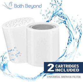 img 3 attached to Pack of 2 Vitamin C Shower Filter Replacement Cartridges - Hard Water Filter Removes Chlorine Fluoride, Enhances Skin and Hair Health