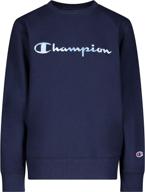 activewear for boys: champion heritage cotton sweatshirt - lightweight and stylish логотип