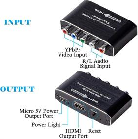 img 2 attached to Высококачественный преобразователь YPbPr в HDMI - идеально подходит для DVD, PSP, Xbox, PS2 и Nintendo для HDTV и проектора.