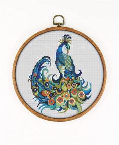 img 4 attached to Mandala Peacock Embroidery Animals Needlepoint
