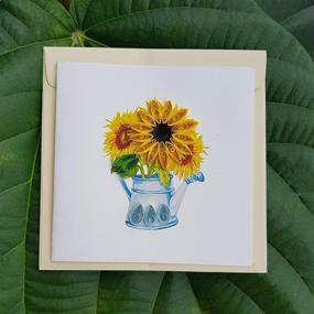 img 3 attached to Quilling Card 3D Greeting Sunflowers