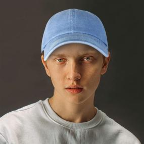 img 1 attached to CHOK.LIDS Premium Vintage Washed Cotton Baseball Hat: Stylish Unisex Adjustable Cap for Summer Fashion