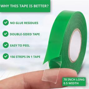 img 3 attached to 🧵 Marcia Baraldi Quilting Grip Tape - Non-Slip Adhesive Strips for Quilters - Easy Peel, Double-Sided Sewing Tape - No Residue - 78-inch Long, 1/2 inch Width