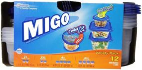 img 3 attached to 🔒 Ziploc Containers Variety Pack, 12-Count (2 Packs)