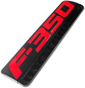 img 2 attached to 3Pcs OEM Red F-350 International Side Fender Emblems Badge 3D Logo Замена для пикапа F350 Black