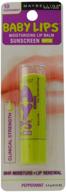 💄 maybelline baby lips moisturizing lip balm with spf 20, peppermint - pack of 2, 0.15 oz logo