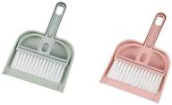 efficient cleaning solution: usunqe set of 2 mini dustpans brushes for home, office, and pet waste logo