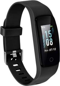 img 4 attached to 📟 Etekcity Fitness Tracker: Step Counter, Heart Rate Monitor, Sleep Tracking - Blue Color Touch Screen