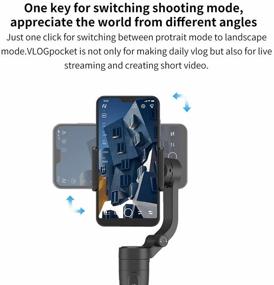 img 1 attached to FeiyuTech VLOG Pocket 3-Axis Smartphone Gimbal Stabilizer | YouTube TIK Tok Live Video | Compatible with iPhone SE 11 Pro XR X, Samsung Note 9 S10+, Huawei P40 P30 P20 Pro | Official