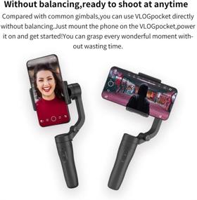 img 2 attached to FeiyuTech VLOG Pocket 3-Axis Smartphone Gimbal Stabilizer | YouTube TIK Tok Live Video | Compatible with iPhone SE 11 Pro XR X, Samsung Note 9 S10+, Huawei P40 P30 P20 Pro | Official