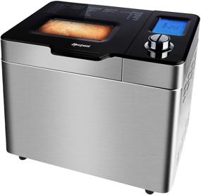 img 4 attached to 🍞 Versatile Bread Machine Maker with Raisin Dispenser, Non-stick Pan & Digital Display - Stainless Steel Home Bakery Appliance with 25 Program Settings, 2lb Capacity and 3 Crust Colors