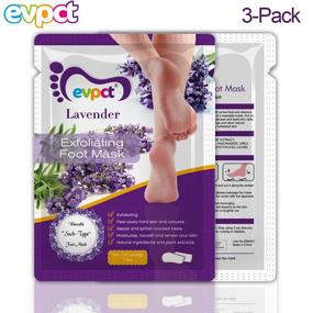 img 3 attached to ✨ Experience Baby Soft Feet: evpct 3 Pack Exfoliating Foot Peel Mask - Lavender Scented, Remove Calluses & Dead Skin for Smooth Touch Feet - Men and Women