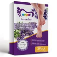 ✨ experience baby soft feet: evpct 3 pack exfoliating foot peel mask - lavender scented, remove calluses & dead skin for smooth touch feet - men and women logo