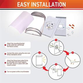 img 1 attached to OSTWIN Dimmable Outdoor Lighting Exterior